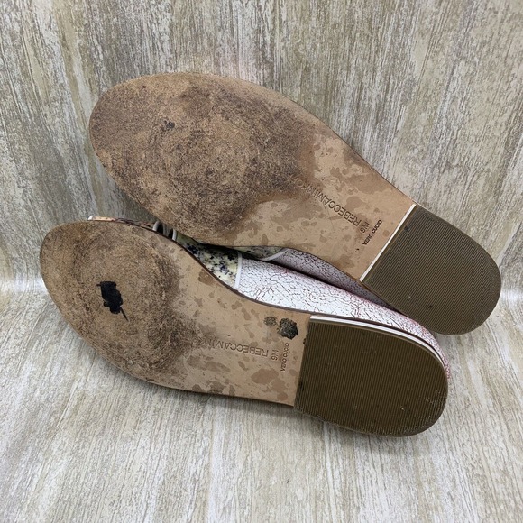 Rebecca Minkoff Sadie Slip on Open Toe‎ Marble Flat Shoes Womens 9M - Picture 8 of 9